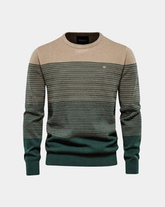 Lukas | Herren Pullover Rundhalsausschnitt – Rundhals Pullover Herren Klassisch in Dunkelgrün