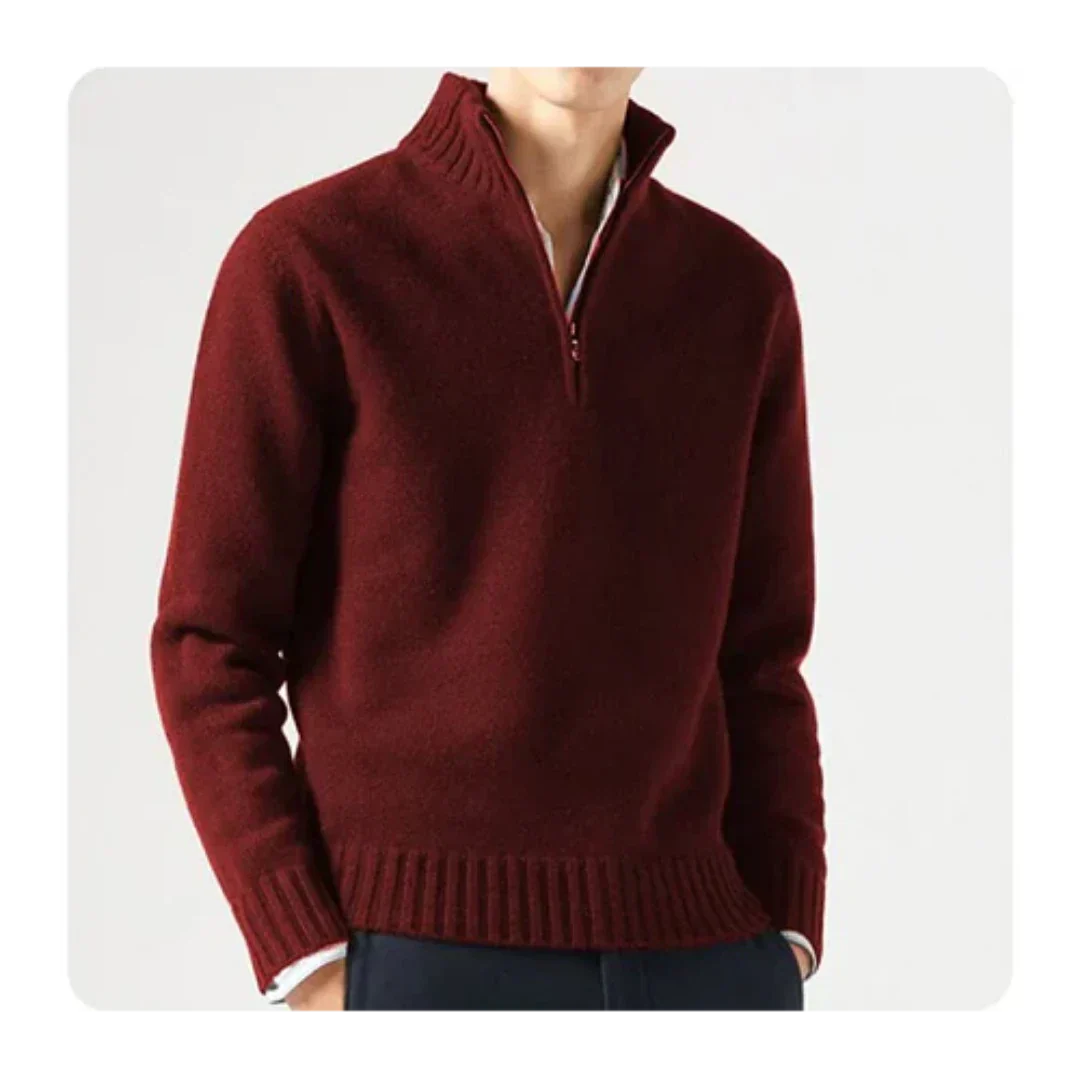 Wade - Rollkragenpullover - Halbreißverschluss-Stil