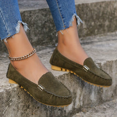 LunaFlex™ – Bequeme Mary Jane Loafer für Damen in Armeegrün