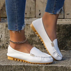 LunaFlex™ – Bequeme Mary Jane Loafer für Damen in Weiß