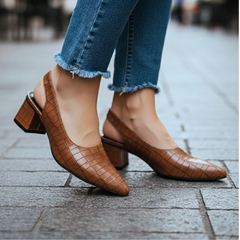 Clara | Damen-Absatzschuhe für Alltag & Events in Braun