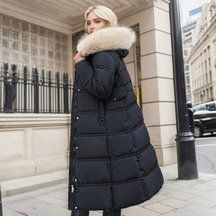Aaliyah |  Puffer Winterjacke in Schwarz
