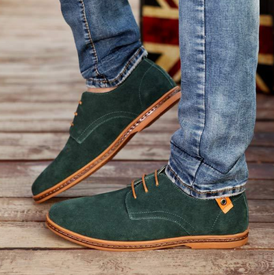 Wildleder-Lederschuhe für Herren