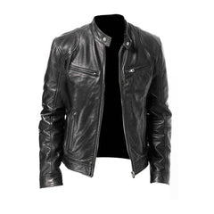 Lederjacke für Männer in Schwarz