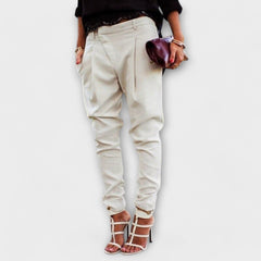Mira - Elegante Bundhose in Weiß
