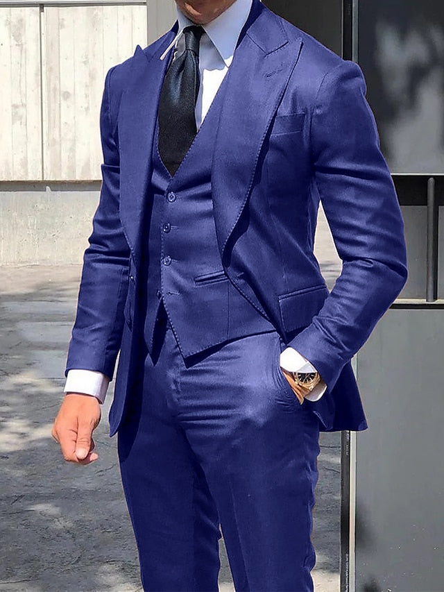 Moderner Slim Fit Hochzeitsgast Anzug Für Herren | 3-Teilig
