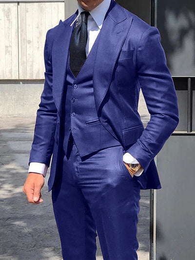 Moderner Slim Fit Hochzeitsgast Anzug Für Herren | 3-Teilig