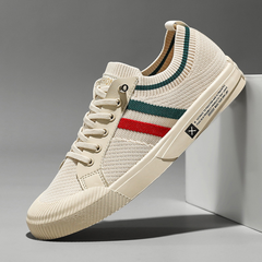Rainer | Herren Freizeit Gepolsterte Gummisohle Sneakers in Beige
