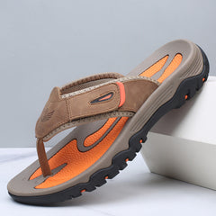 Thorge – Komfortable Flip-Flop Sandalen in Braun