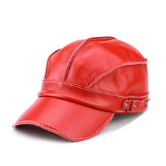 Zhak – Lederkappe in Rot