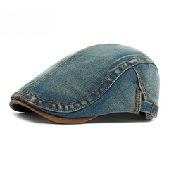 Tobias | Herren-Pullover Heritage chic mit Denim-Details in Blau
