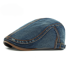Tobias | Herren-Pullover Heritage chic mit Denim-Details in Dunkelblau