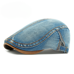 Tobias | Herren-Pullover Heritage chic mit Denim-Details in Hellblau