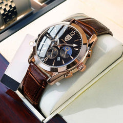 Zeitgenössische Luxus-Armbanduhr in Rotgold