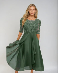 Vireya - Luxuriöses Abendkleid in Grün