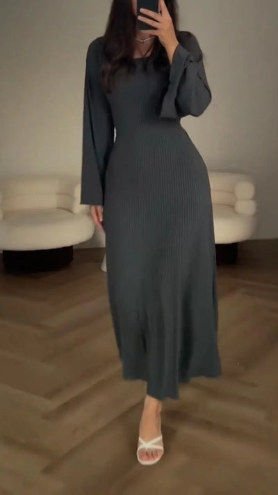 Margot- Elegantes Bodycon Maxikleid mit Schnürung