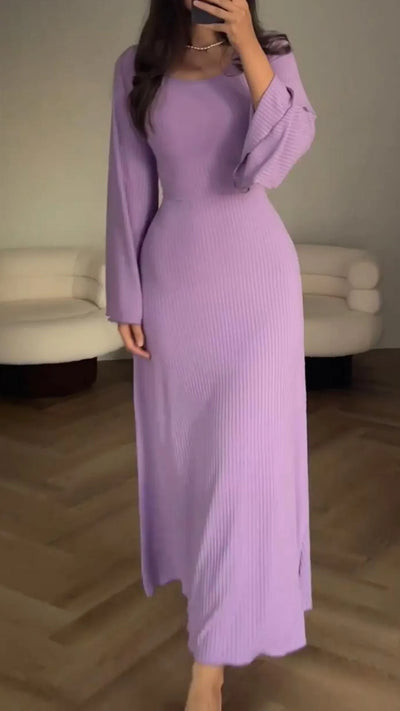 Margot- Elegantes Bodycon Maxikleid mit Schnürung
