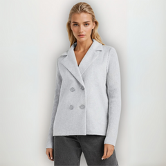 FRIEDERIKE™ | BLAZER AUS PREMIUM-MAGLIA in Grau