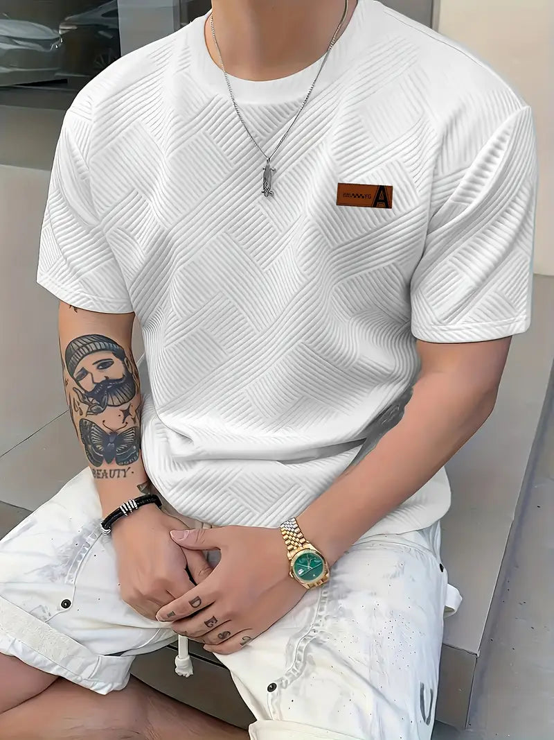 Mathias- Herren Casual Rundhals Shirt