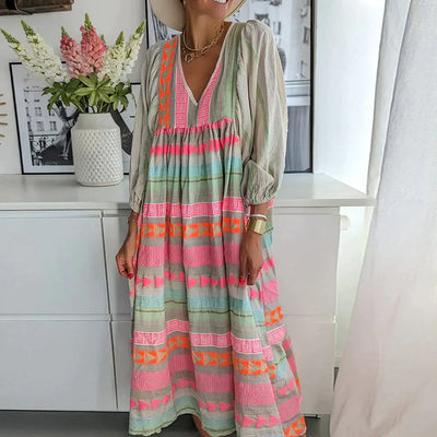Mathilde- Sommerliches Maxikleid mit Farbverlauf