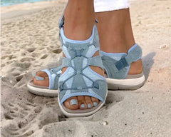 Nuria® | Sommersandalen für Damen in Blau