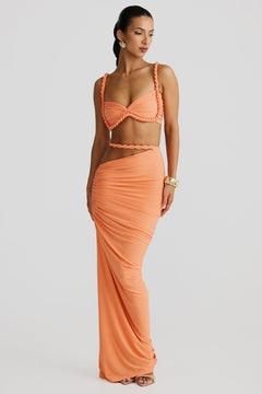 Selin | Zweiteiliges Kleid-Set in Orange