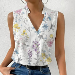 Melanie | Lebendige leichte Sommer Freizeitbluse in Blumenmuster 2