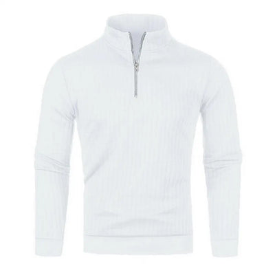 Rollkragenpullover mit Viertelreißverschluss