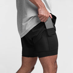 StaminaPro - Komfort-Trainingshose - Shorts in Schwarz