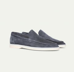 Edward | Leicht Klassischer Schnitt Loafer in Dunkelgrau