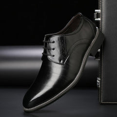 Chris | Schnürung Classic-Fit Schnürschuhe in Schwarz