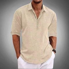 Joachim | Herren Klassisches Piqué Poloshirt in Beige
