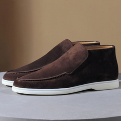 Elliott | Schlupf Knöchelhoher Schnitt Loafer in Kaffeebraun