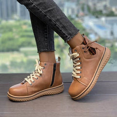 Marisa | Modische Leder Schuhe Damen für Alltag und Freizeit in Hellbraun