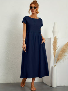 Celeste | Casual Kleid in Marine Blau