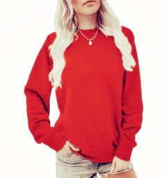 Milla | Winter Chic Sweatshirt in Rot
