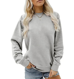 Milla | Winter Chic Sweatshirt in Grau
