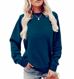 Milla | Winter Chic Sweatshirt in Marineblau