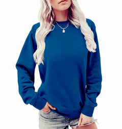 Milla | Winter Chic Sweatshirt in Blau