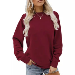 Milla | Winter Chic Sweatshirt in Burgund