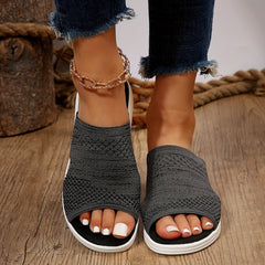Milyora™ – Damen Sandalen Atmungsaktiv mit Rutschfester Sohle & Komfort in Schwarz