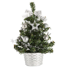 Mini-Weihnachtsbaum | DIY-Partydeko-Set für Kinder und Zuhause in Chrom