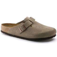 Wildleder-Loafer-Sandalen mit Schnalle für Herren in Grau