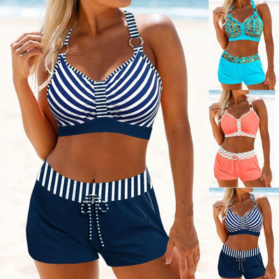 Zweiteiliges Bikini-Set mit Prints für Damen
