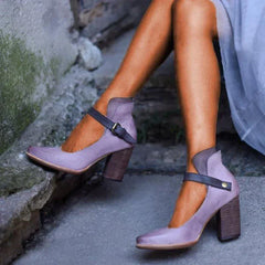 Marie® | Der bequeme und elegante Schuh mit Absatz in Lila