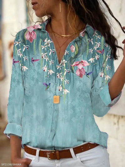 Yelena - Herbstliches Blumen Blouse