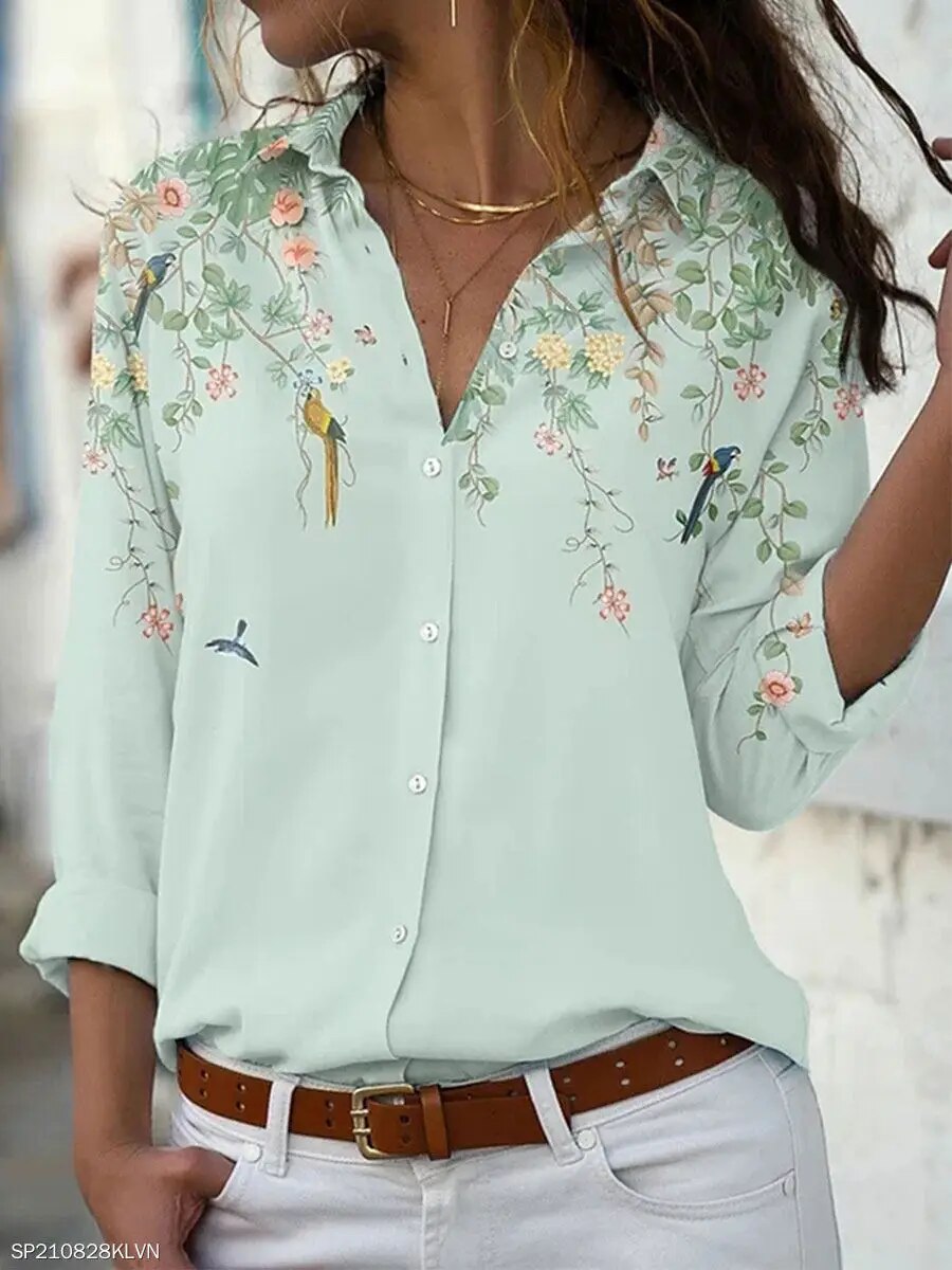 Yelena - Herbstliches Blumen Blouse