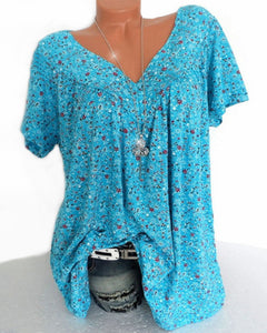 Nadine - Damenbluse in Blau