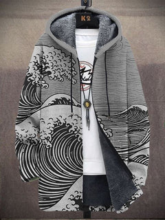 Nálha | Luxuriöser künstlerisch inspirierter Cardigan in Grau