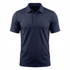 Dario | Atmungsaktives Stretch Poloshirt in Mitternachtsnavy